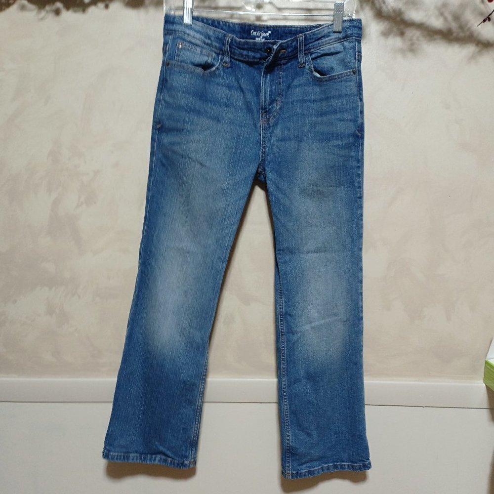 CAT AND JACK GIRLS JEANS SIZE 12 BOOT CUT